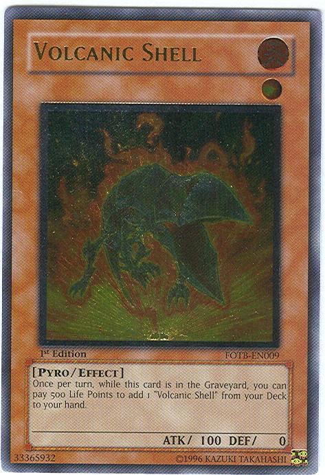 Volcanic Shell [FOTB-EN009] Ultimate Rare (ONLINE ORDER ONLY)