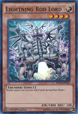 Lightning Rod Lord [MP15-EN216] Super Rare (ONLINE ORDER ONLY)