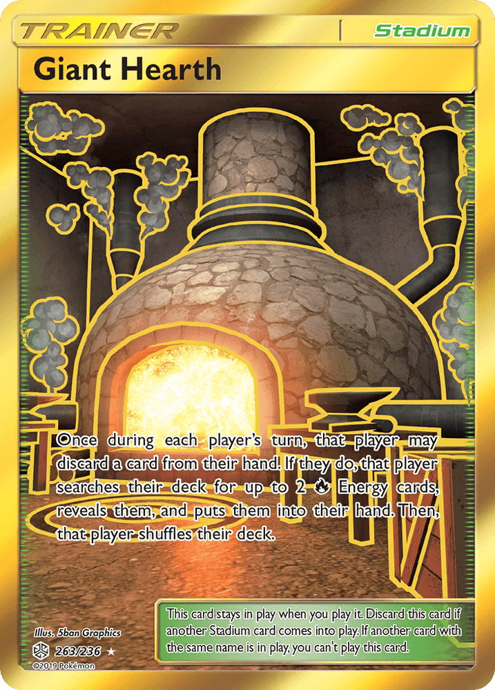 Giant Hearth (263/236) [Sun & Moon: Cosmic Eclipse] (Online Only)