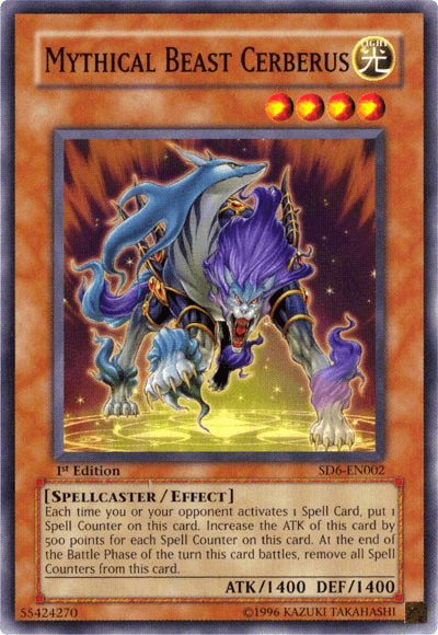 Mythical Beast Cerberus [SD6-EN002] Common (ONLINE ORDER ONLY)