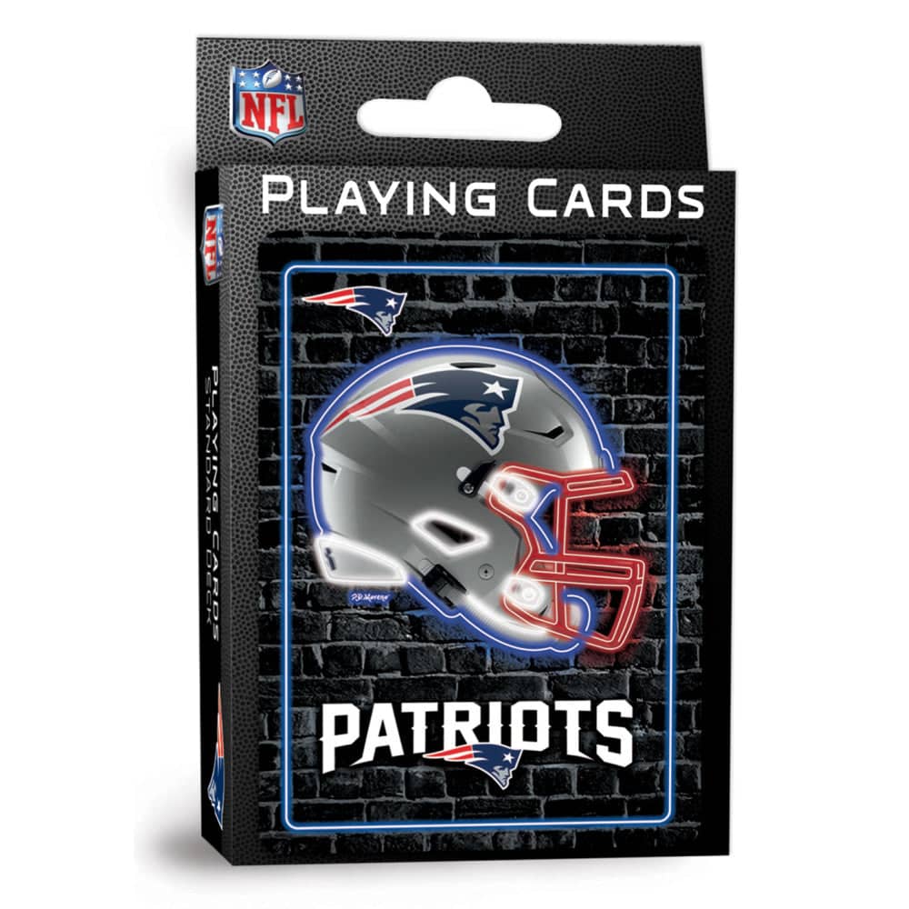 New England Patriots Neon-Styled Playing Cards - 54 Card Deck (ONLINE ORDER ONLY)