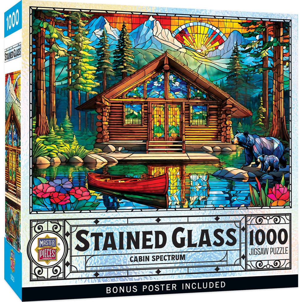 Stained Glass - Cabin Spectrum 1000 Piece Jigsaw Puzzle (ONLINE ORDER ONLY)