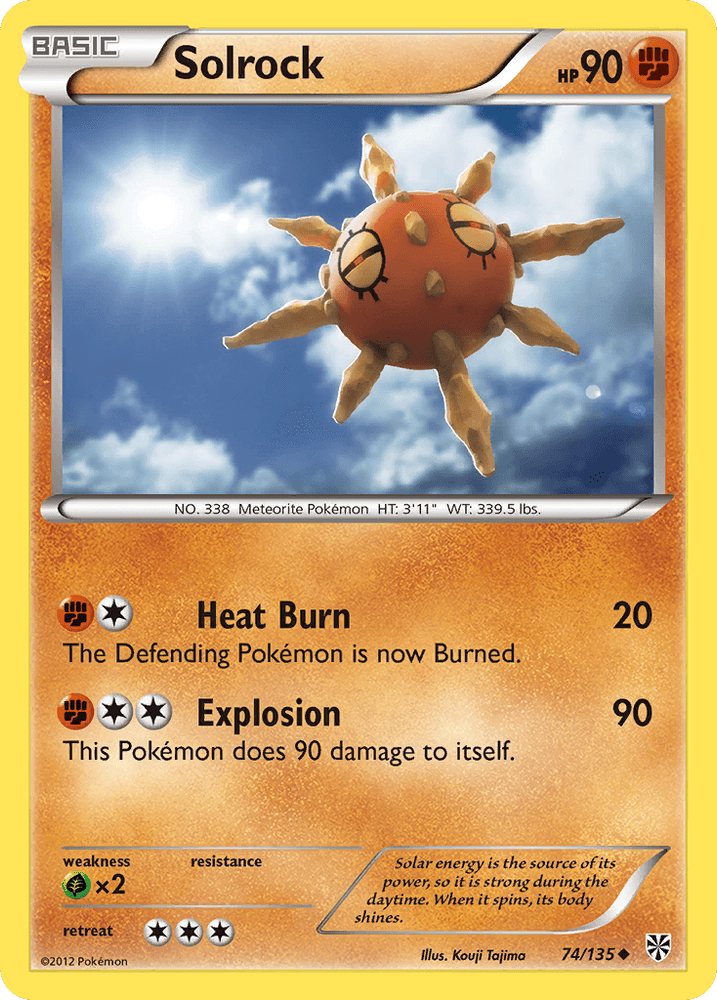 Solrock (74/135) [Black & White: Plasma Storm] (Online Only)