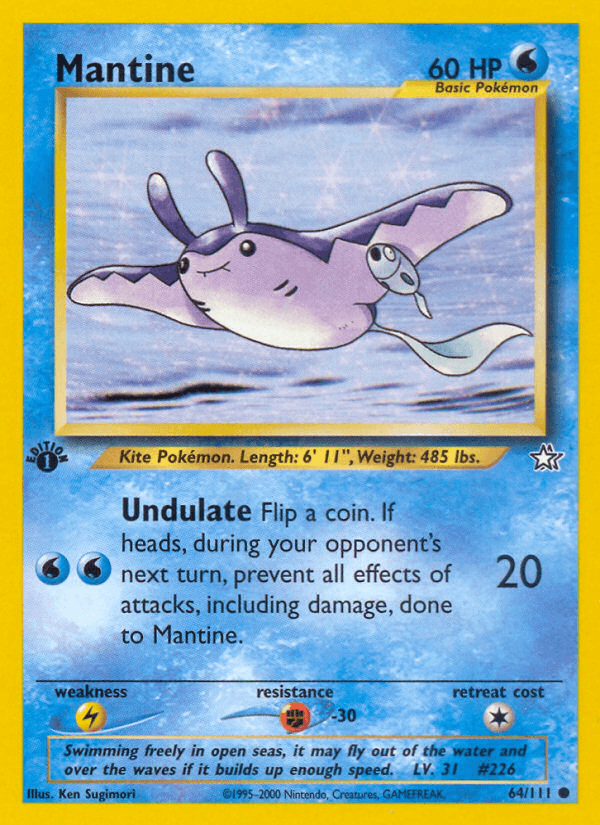Mantine (64/111) [Neo Genesis 1st Edition] (Online Only)