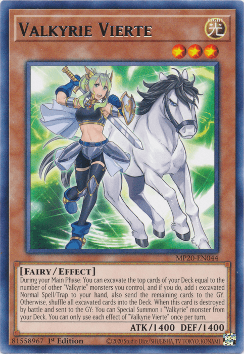 Valkyrie Vierte [MP20-EN044] Rare (ONLINE ORDER ONLY)