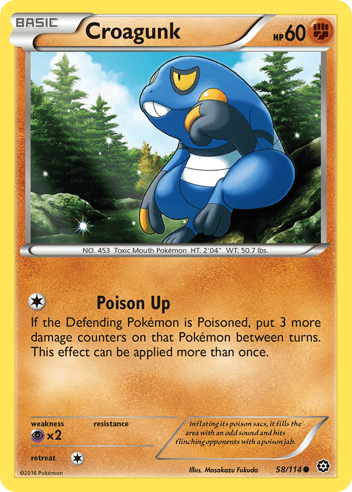 Croagunk (58/114) [XY: Steam Siege] (Online Only)