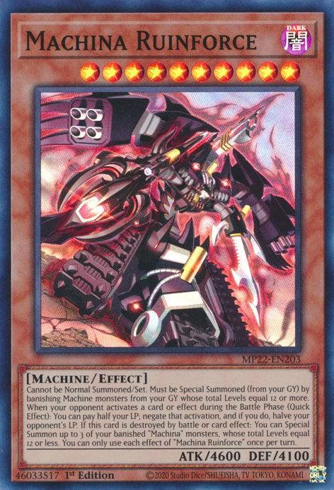 Machina Ruinforce [MP22-EN203] Super Rare (ONLINE ORDER ONLY)