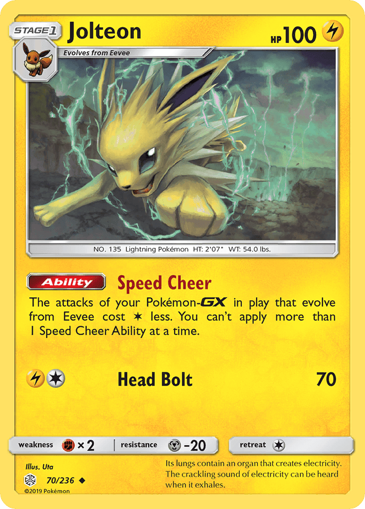 Jolteon (70/236) [Sun & Moon: Cosmic Eclipse] (Online Only)