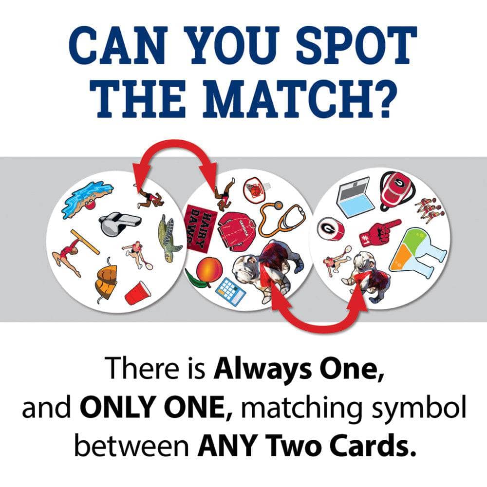 Georgia Bulldogs Spot It! Card Game (ONLINE ORDER ONLY)