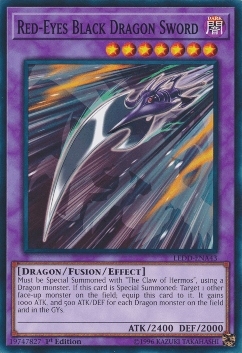 Red-Eyes Black Dragon Sword [LEDD-ENA43] Common (ONLINE ORDER ONLY)