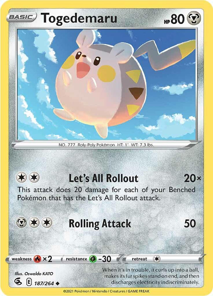 Togedemaru (187/264) [Sword & Shield: Fusion Strike] (Online Only)