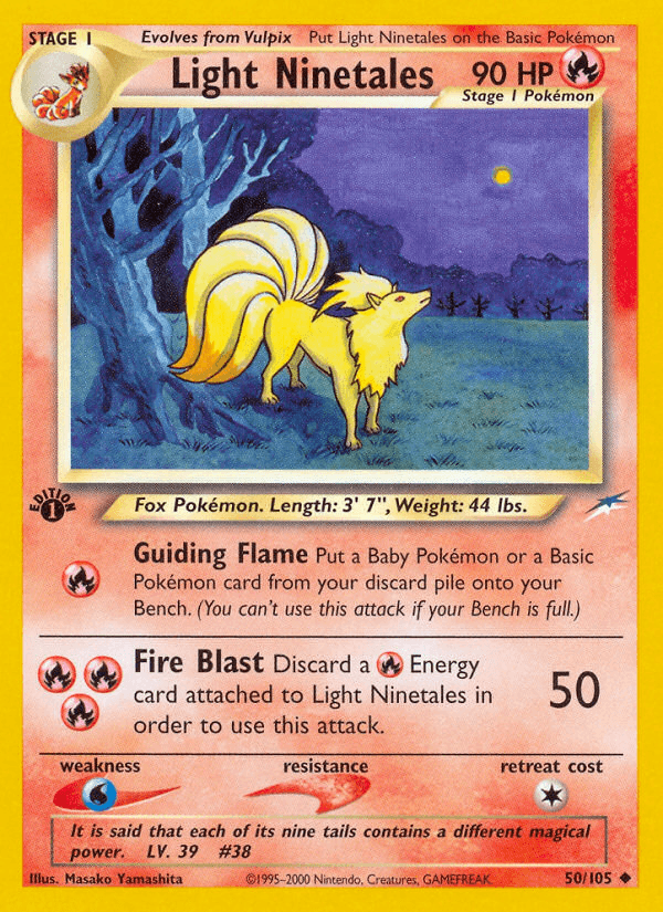 Light Ninetales (50/105) [Neo Destiny 1st Edition] (Online Only)