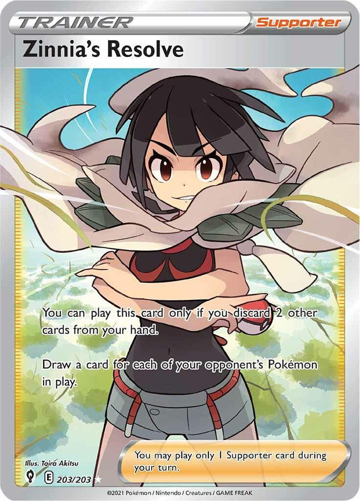Zinnia's Resolve (203/203) [Sword & Shield: Evolving Skies] (Online Only)