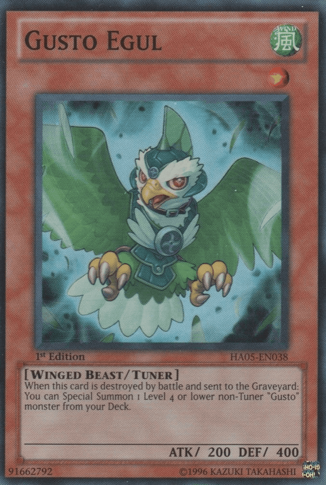 Gusto Egul [HA05-EN038] Super Rare (ONLINE ORDER ONLY)
