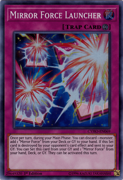 Mirror Force Launcher [CYHO-EN069] Super Rare (ONLINE ORDER ONLY)