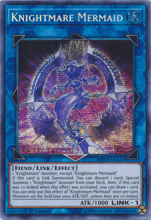 Knightmare Mermaid [MP19-EN025] Prismatic Secret Rare (ONLINE ORDER ONLY)