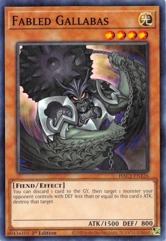 Fabled Gallabas [HAC1-EN126] Common (ONLINE ORDER ONLY)