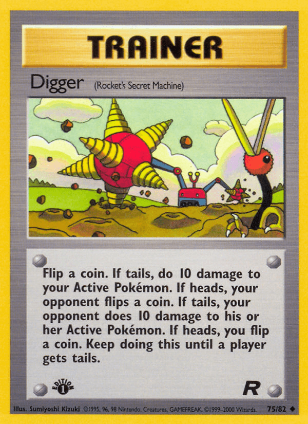 Digger (75/82) [Team Rocket 1st Edition] (Online Only)
