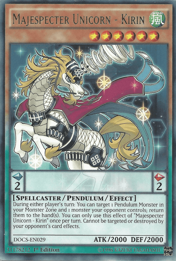 Majespecter Unicorn - Kirin [DOCS-EN029] Rare (ONLINE ORDER ONLY)