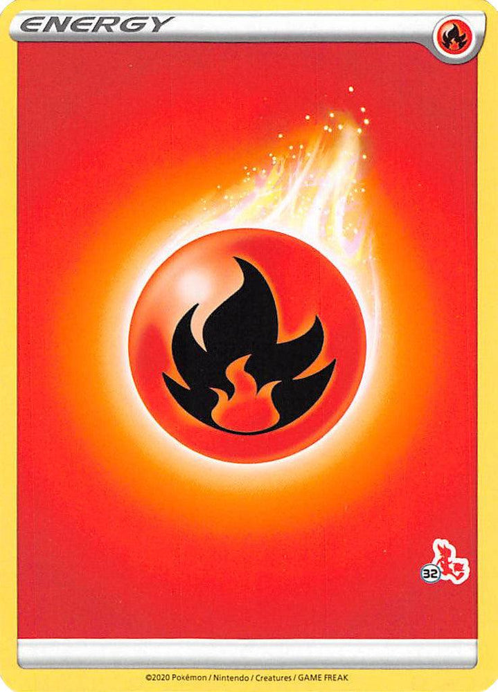 Fire Energy (Cinderace Stamp #32) [Battle Academy 2022] (Online Only)
