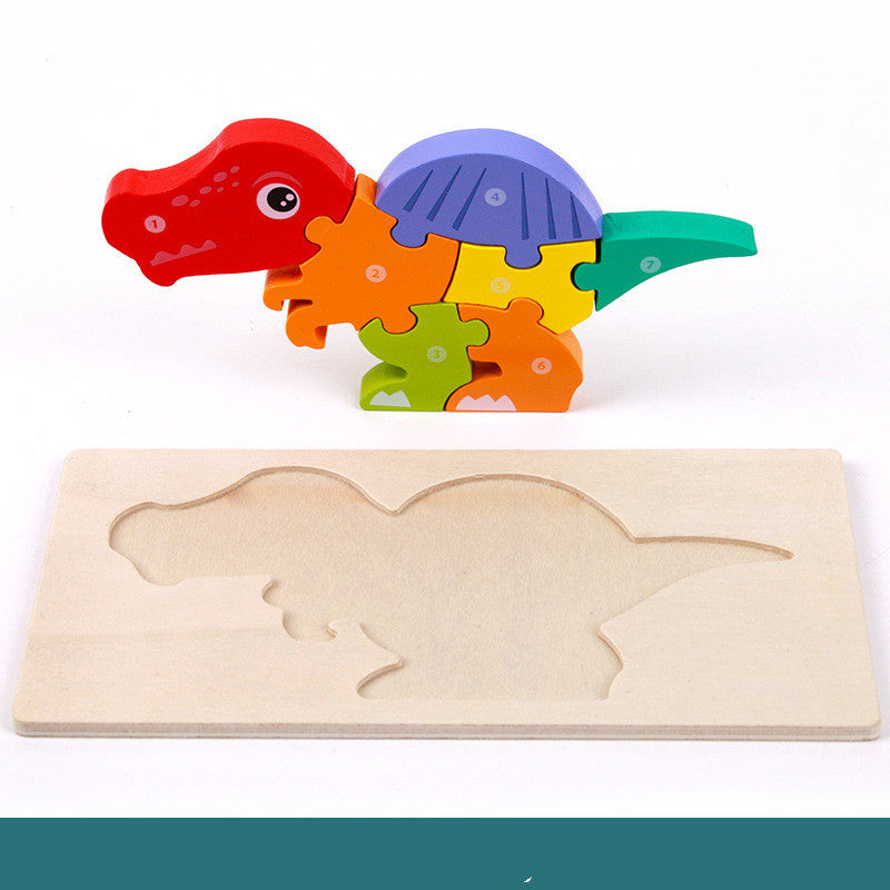 Wooden Three-dimensional Dinosaur Puzzle (ONLINE ORDER ONLY)