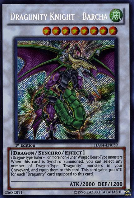 Dragunity Knight - Barcha [HA04-EN059] Secret Rare (ONLINE ORDER ONLY)