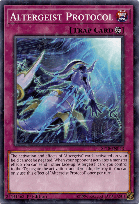 Altergeist Protocol [SP18-EN048] Starfoil Rare (ONLINE ORDER ONLY)