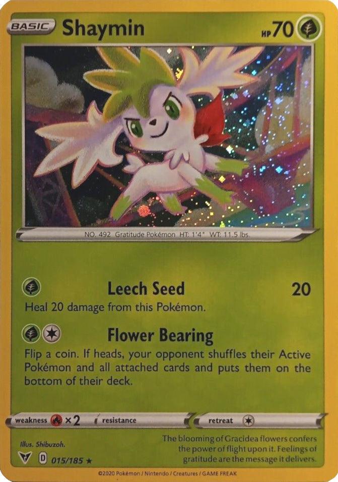 Shaymin (015/185) (Cosmos Holo) [Sword & Shield: Vivid Voltage] (Online Only)