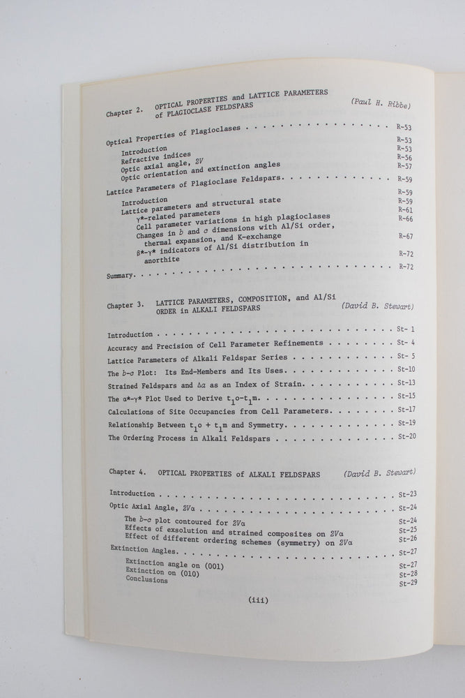 Feldspar Mineralogy (ONLINE ORDER ONLY)