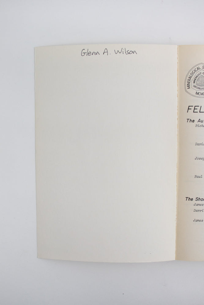 Feldspar Mineralogy (ONLINE ORDER ONLY)