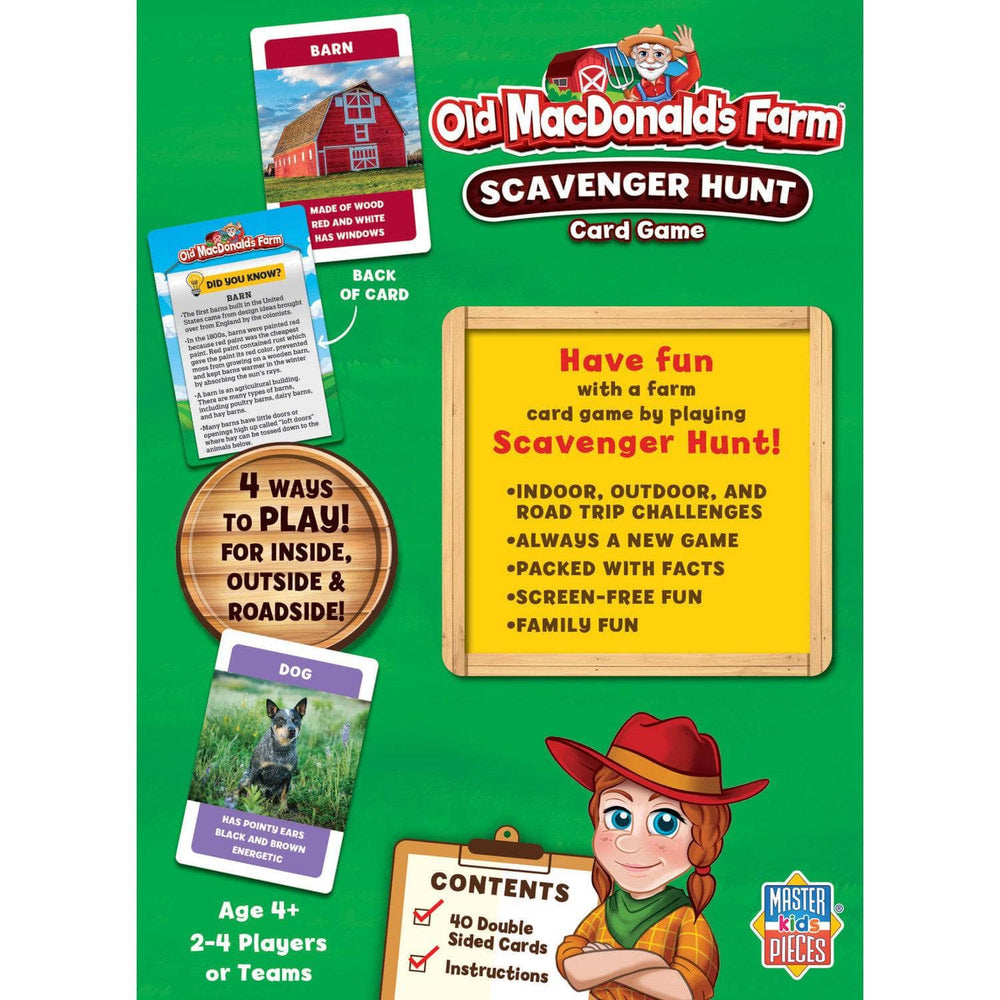 Old MacDonald's Farm - Scavenger Hunt Card Game