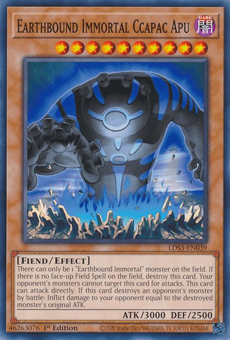 Earthbound Immortal Ccapac Apu [LDS3-EN039] Common (ONLINE ORDER ONLY)