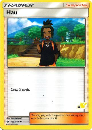 Hau (120/149) (Pikachu Stamp #42) [Battle Academy 2020] (Online Only)