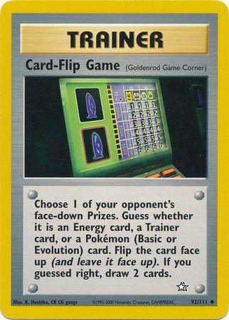 Card-Flip Game (92/111) [Neo Genesis Unlimited] (Online Only)
