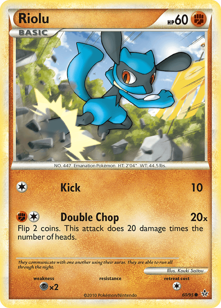 Riolu (60/95) [HeartGold & SoulSilver: Unleashed] (Online Only)