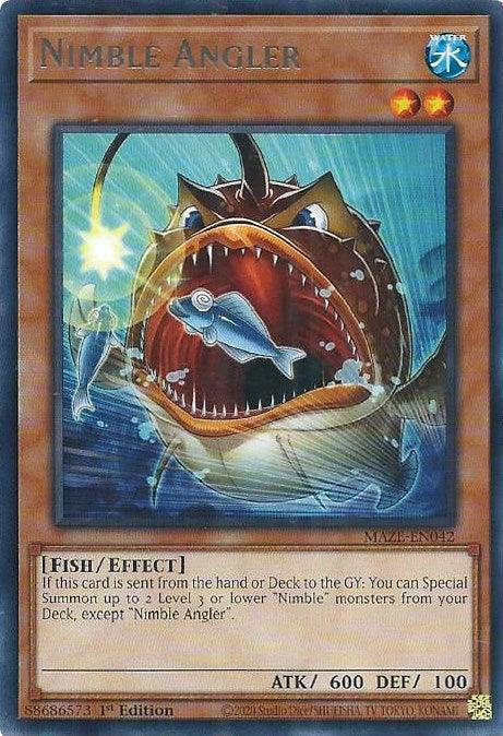Nimble Angler [MAZE-EN042] Rare (ONLINE ORDER ONLY)