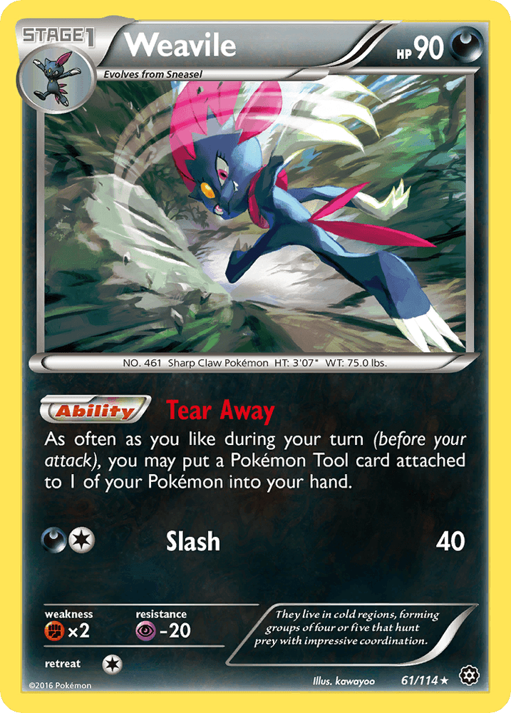 Weavile (61/114) [XY: Steam Siege] (Online Only)
