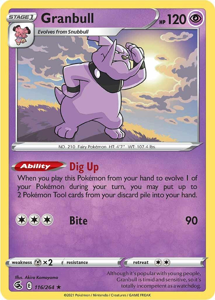 Granbull (116/264) [Sword & Shield: Fusion Strike] (Online Only)