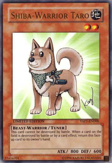 Shiba-Warrior Taro [YAP1-EN008] Ultra Rare (ONLINE ORDER ONLY)