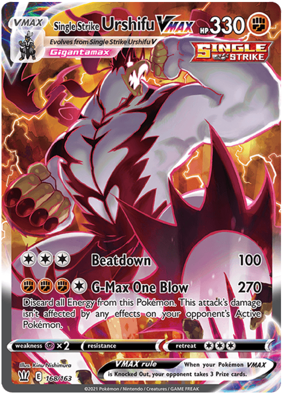Single Strike Urshifu VMAX (168/163) [Sword & Shield: Battle Styles] (Online Only)