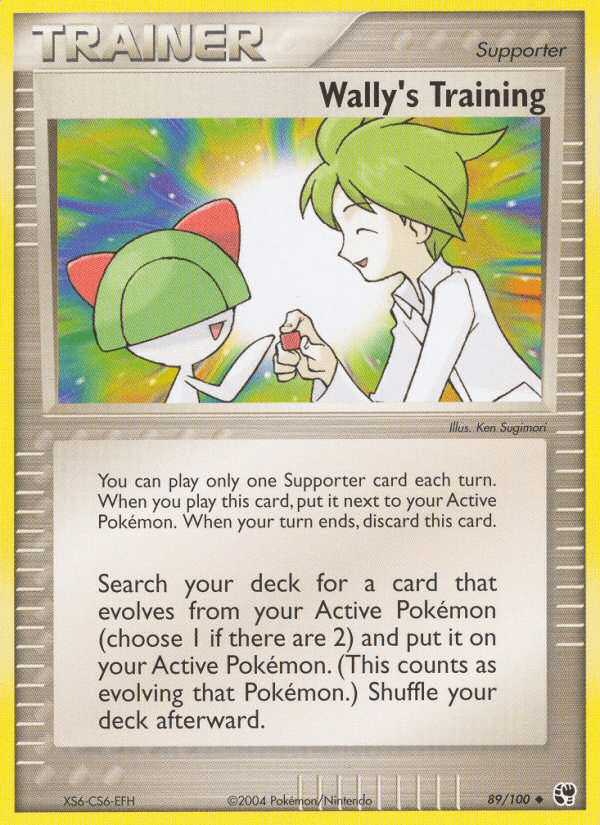 Wally's Training (89/100) [EX: Sandstorm] (Online Only)