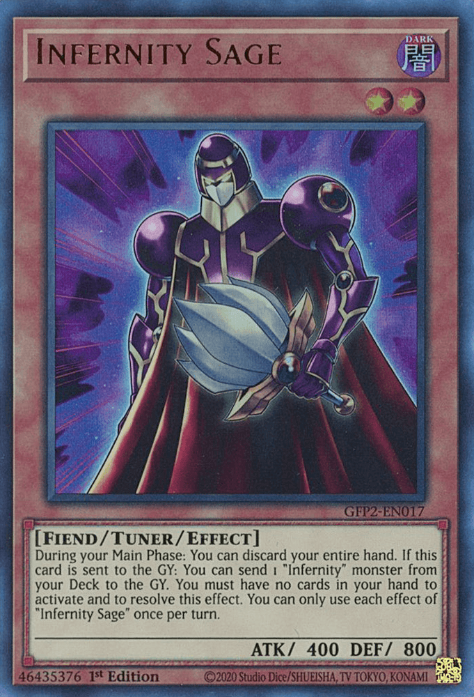 Infernity Sage [GFP2-EN017] Ultra Rare (ONLINE ORDER ONLY)