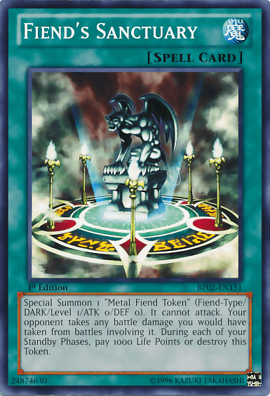 Fiend's Sanctuary [BP02-EN151] Common (ONLINE ORDER ONLY)