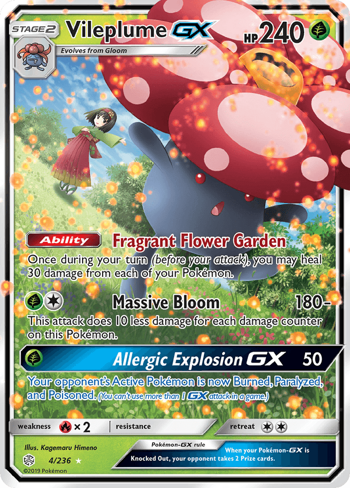 Vileplume GX (4/236) [Sun & Moon: Cosmic Eclipse] (Online Only)