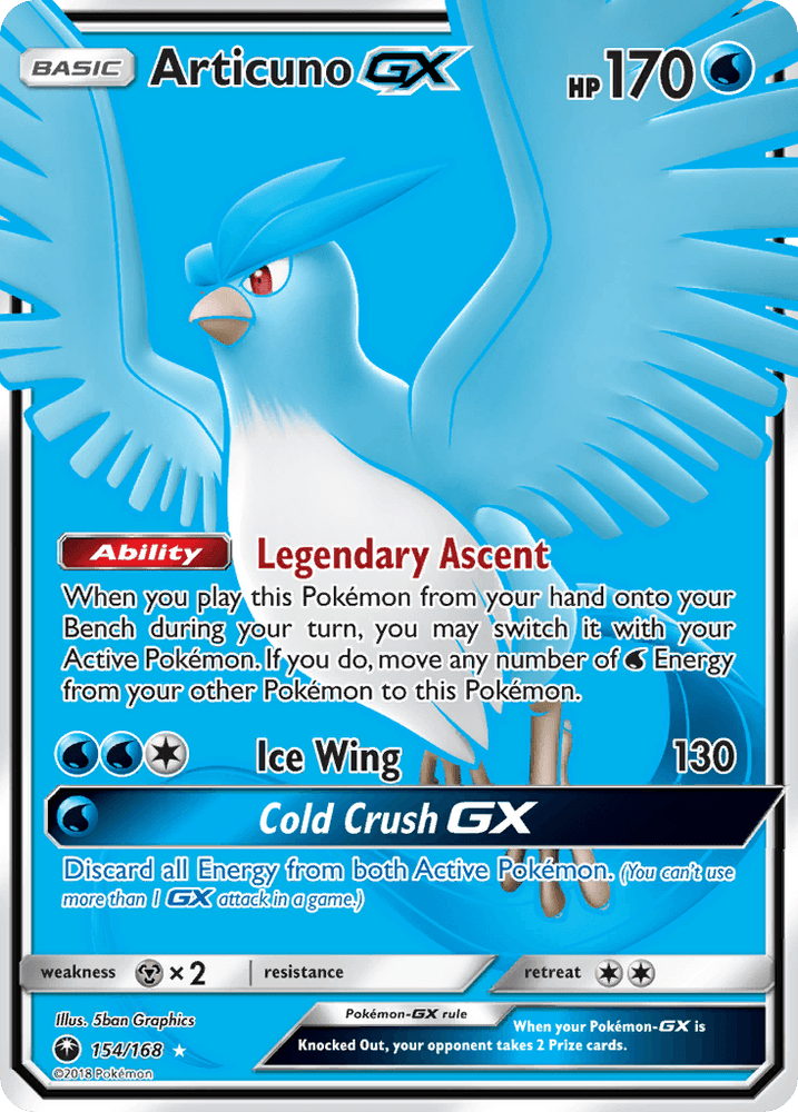 Articuno GX (154/168) [Sun & Moon: Celestial Storm] (Online Only)