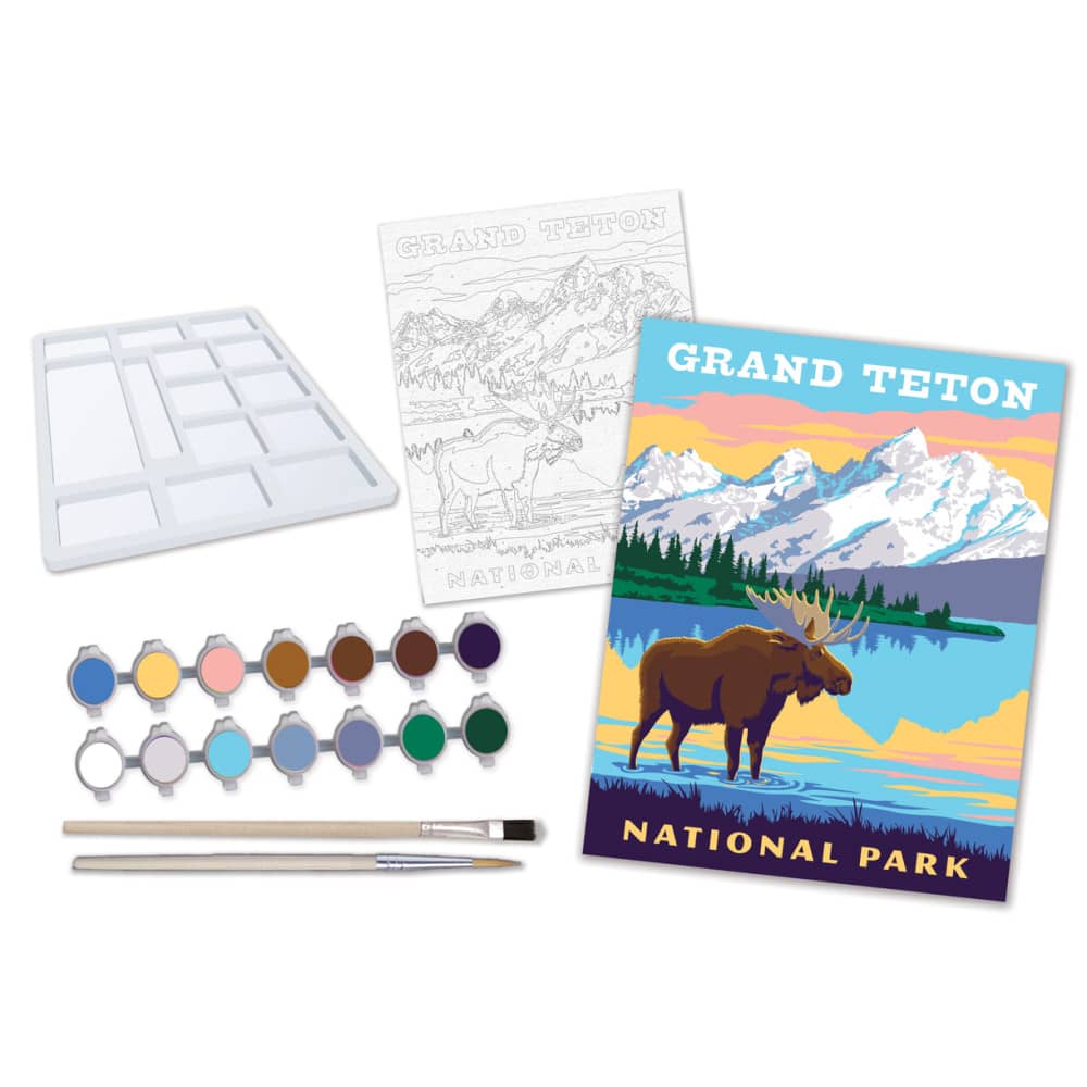 National Parks - Grand Tetons Paint by Number