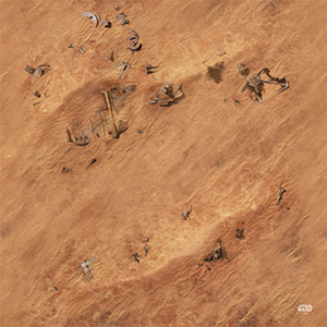 Star Wars: Legion - Jakku Game Mat (ONLINE ORDER ONLY)