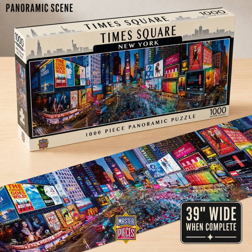 Times Square, New York 1000 Piece Panoramic Jigsaw Puzzle
