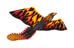 74 inch (6 foot) Wingspan 3-D Nylon Firebird Phoenix Kite (ONLINE ORDER ONLY)