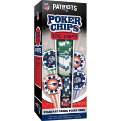 New England Patriots 100 Piece Poker Chips (ONLINE ORDER ONLY)